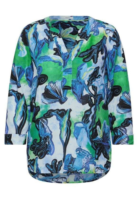 Cecil Printed Blouse Vanilla