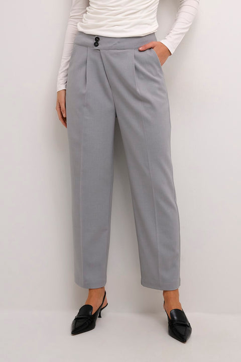 Kaffe Kamerle Pants - Grey 7/8 length