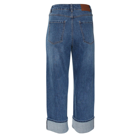 Rant & Rave Claire turn up wide leg jean