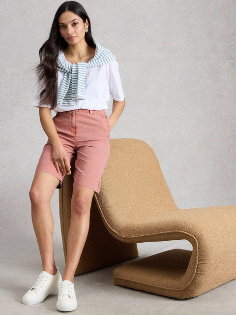 White Stuff Heidi Shorts - Mid Pink