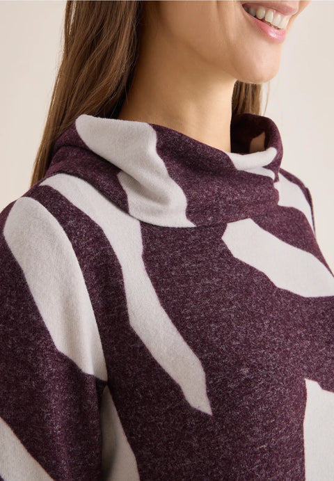 Cecil Cowl Neck Cosy Patterned Sweater