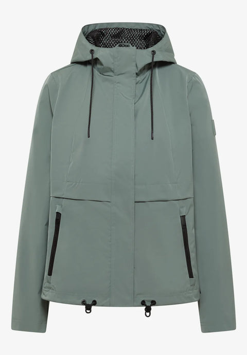 Cecil Windbreaker with Hoody - kelp green