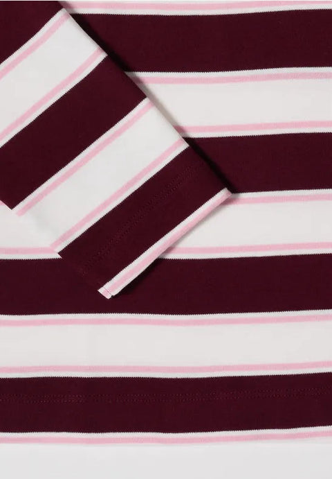 Cecil Long Sleeve Polo Shirt - wine