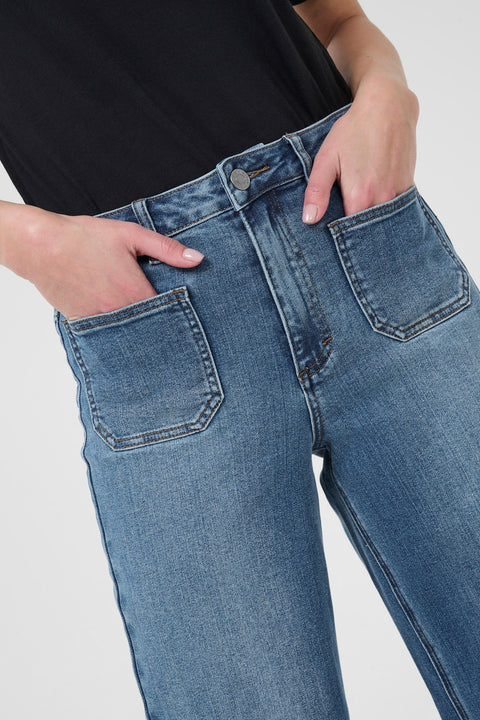 Kaffe Kabeook HW Reg Fit Jeans - med blue