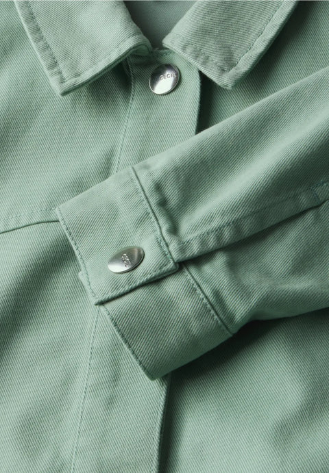 Cecil Short Twill Jacket - Matcha Green