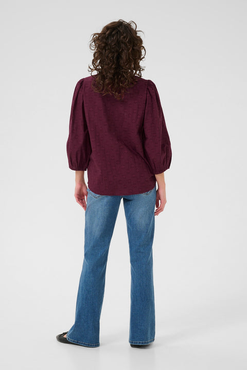 Kaffe Kaenya Blouse - Wine