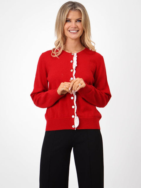 Kate & Pippa Lilah Cardigan In Red