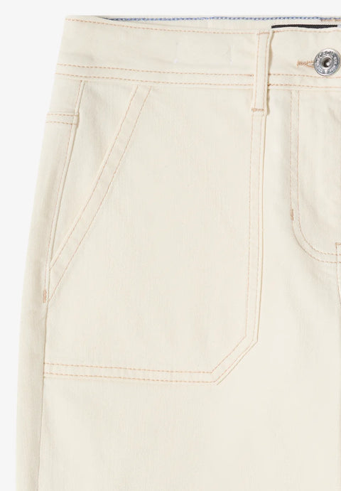 Cecil Neele Patch Pockets Jeans - Pearl Beige
