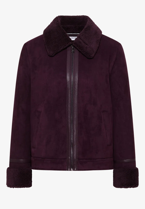 Cecil Suede Jacket - Grape