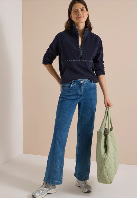 Cecil Fleece Sweatshirt - urban dark blue