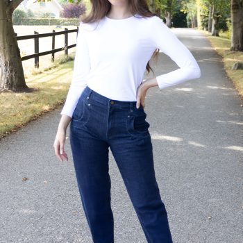 No2moro Rhea Barrel Leg Jeans - indigo wash