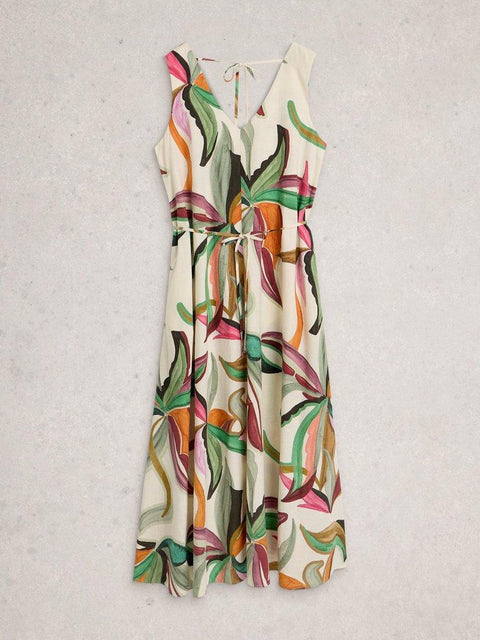 White Stuff - Poppy Linen Blend Maxi Dress (downsize)