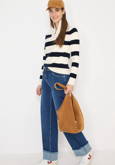Cecil Striped Knit - Universal Blue