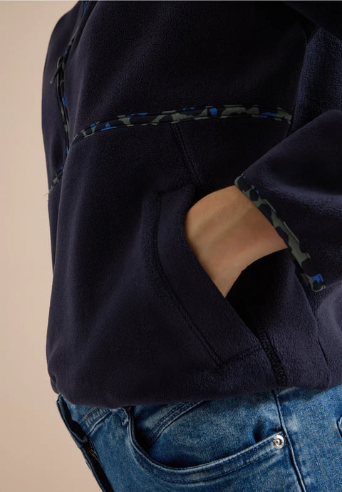 Cecil Fleece Sweatshirt - urban dark blue