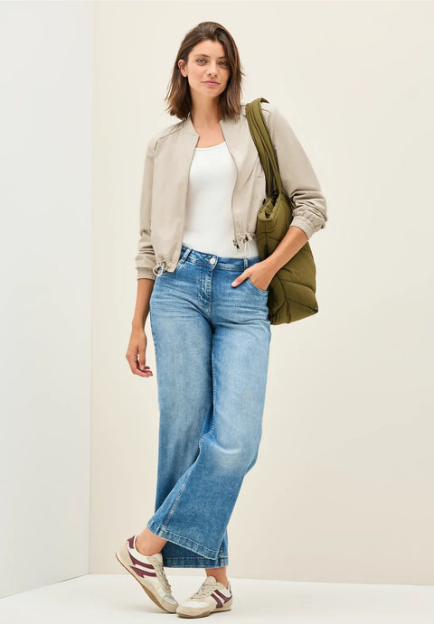 Cecil Short Summer Jacket - Pearl Beige