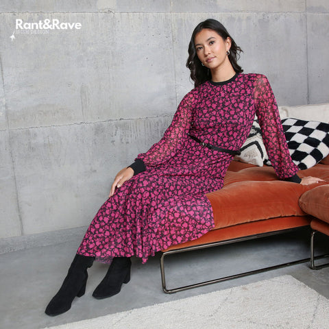 Rant & Rave Gwyneth Dress - Pink
