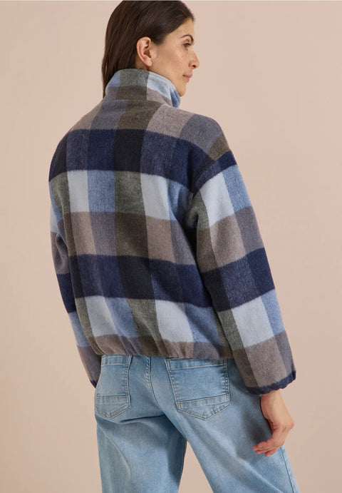 Cecil Check Blouson Jacket - urban dark navy