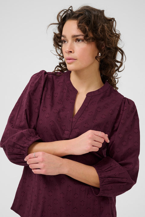 Kaffe Kaenya Blouse - Wine
