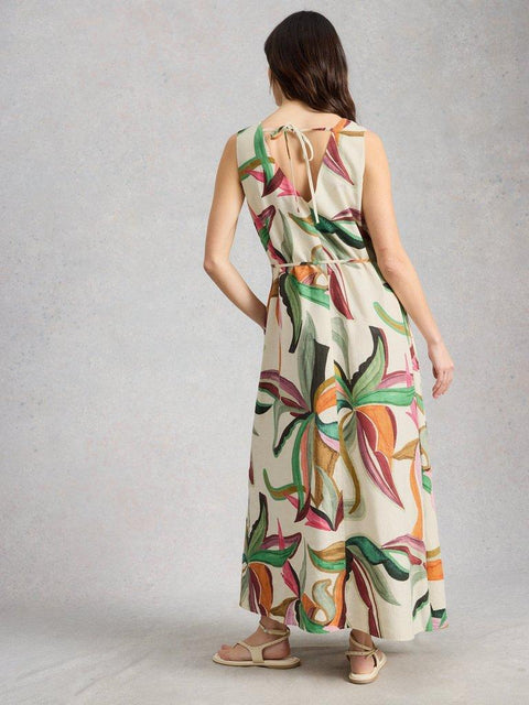 White Stuff - Poppy Linen Blend Maxi Dress (downsize)