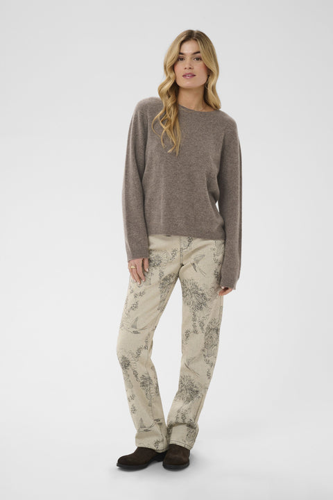 Cream Mela Knit (100%wool)