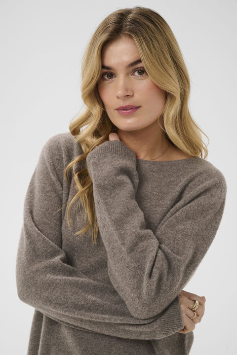 Cream Mela Knit (100%wool)