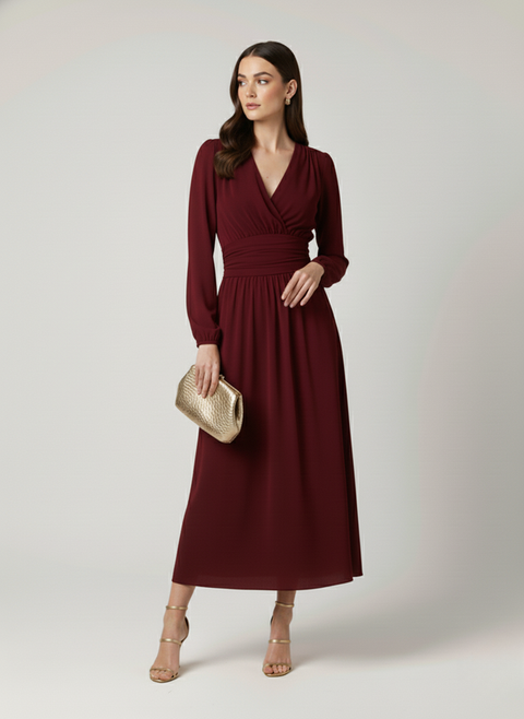 Marc Angelo Lisa Midi Dress -Chilly Red