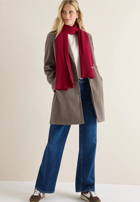 Cecil Knitted Scarf - Red
