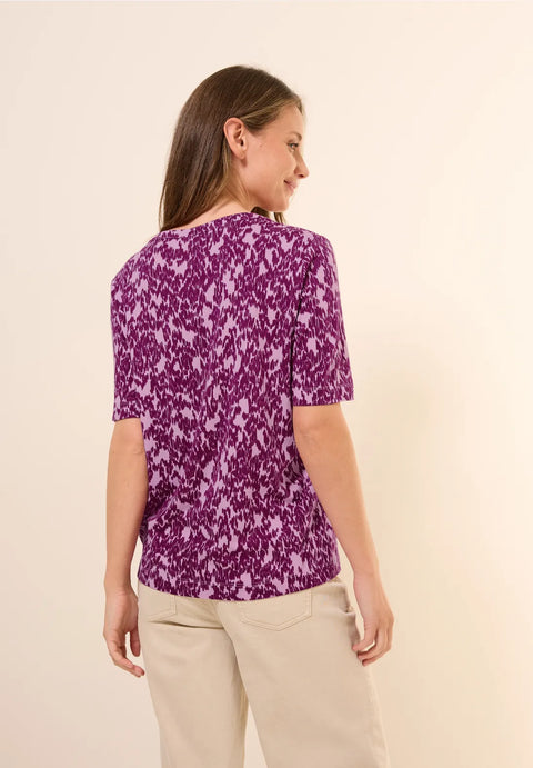Cecil Minimal Button Tunic - Cherry Blossom