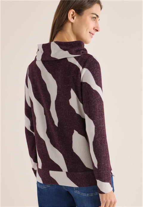 Cecil Cowl Neck Cosy Patterned Sweater