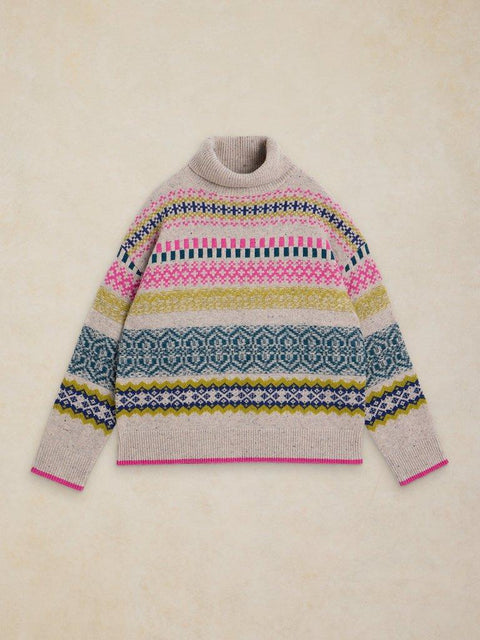 White Stuff Felicity Farisle Jumper - nat multi