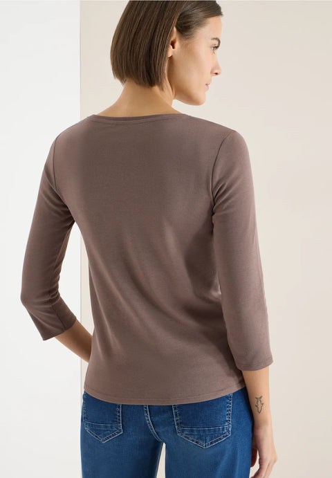 Cecil Basic Top - Urban Taupe