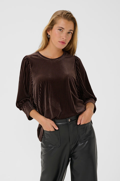Kaffe Kacaca Blouse - Black Coffee