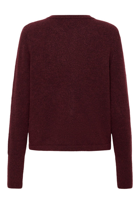 Kaffe Kaniel Knit Cardigan - Wine
