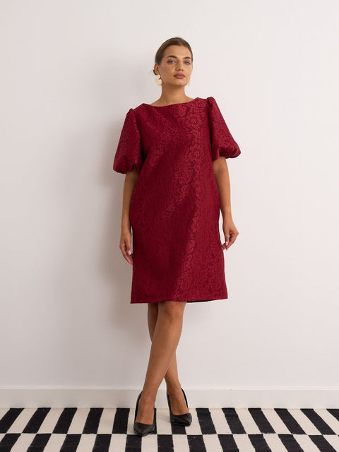 Kyla Annie Brocade Dress bow to back