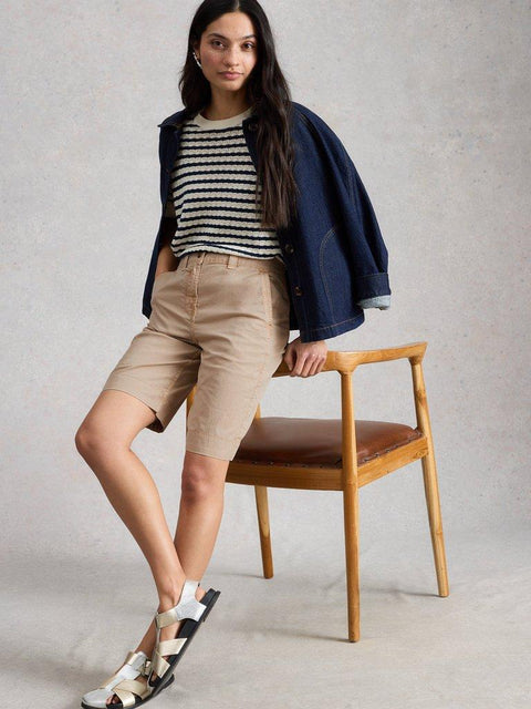 White Stuff Heidi Chino Shorts - light natural