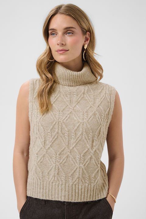 Cream Elsie Knit Slipover