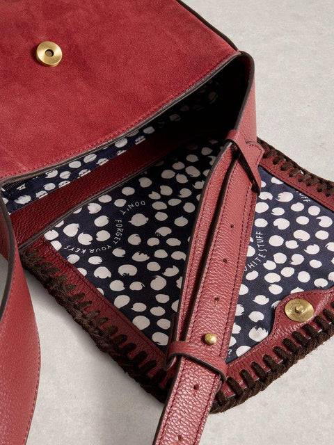 White Stuff- Isabelle Satchel Bag
in MID RED