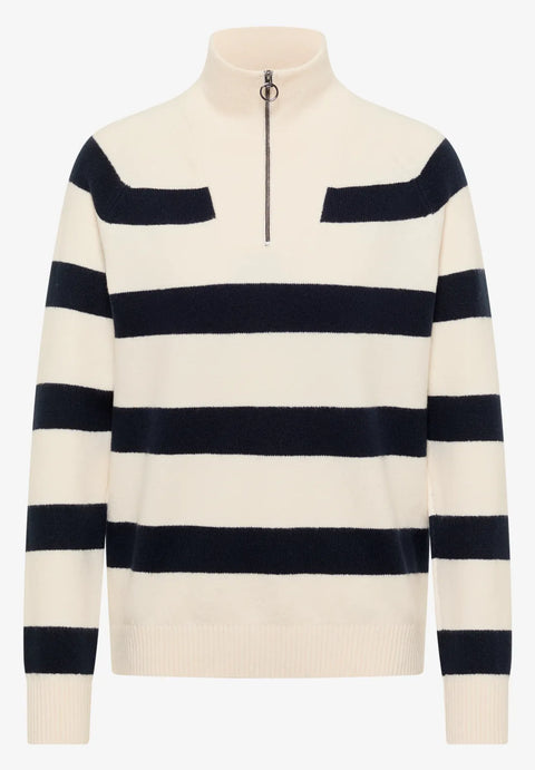 Cecil Striped Knit - Universal Blue