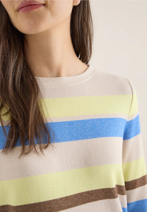 Cecil Multistripe Boatneck Knit