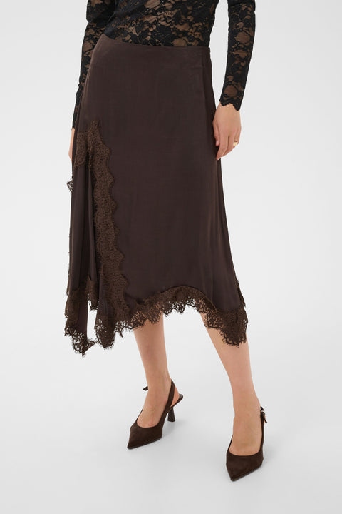 Cream Confir Skirt - Chocolate