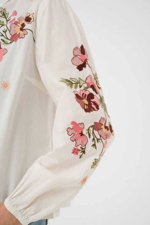 Cream Peona Shirt - White