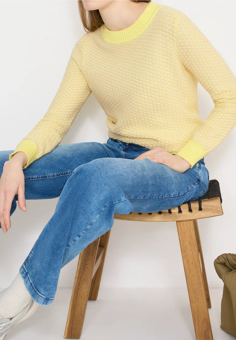 Cecil Iced Yellow Knit
