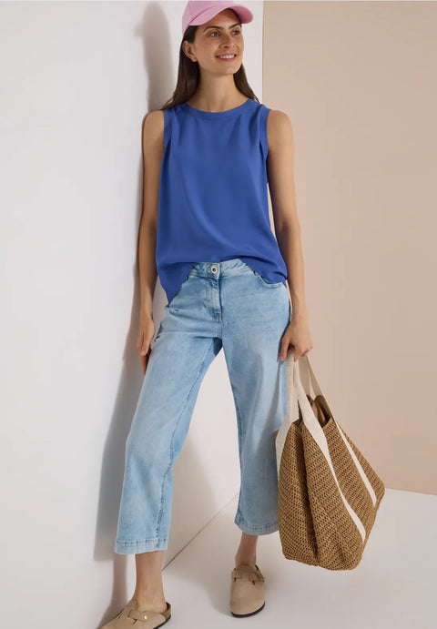 Cecil Solid Top - Blue