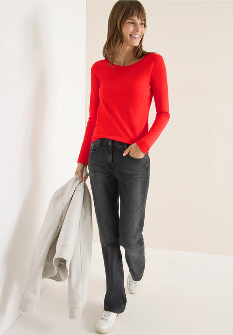 Cecil Basic Top -Pumpkin Orange