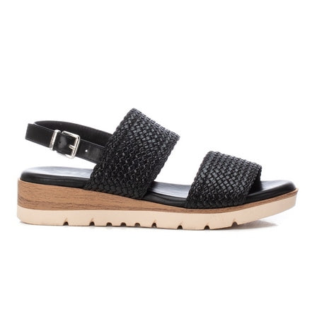 XTI Black Sandals