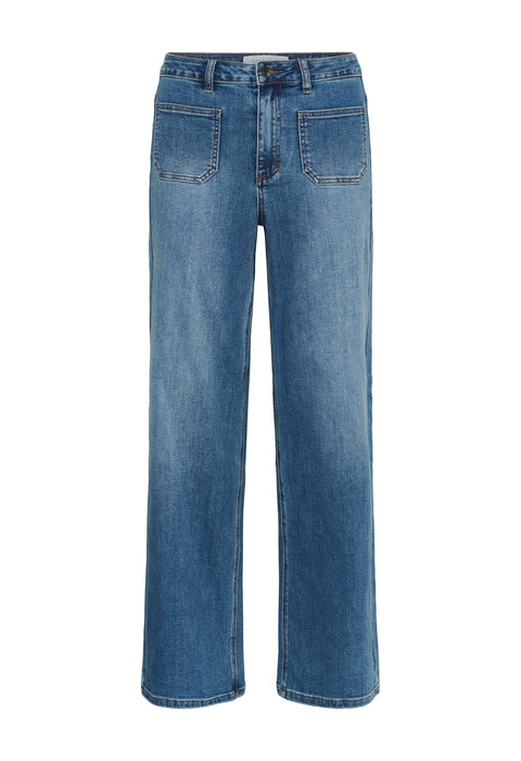 Kaffe Kabeook HW Reg Fit Jeans - med blue