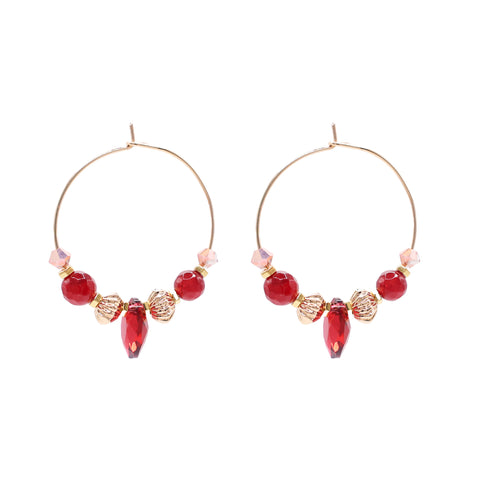 K Kajoux Fiora Drop Hoops