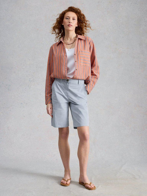 White Stuff Heidi Chino Shorts - Light Blue