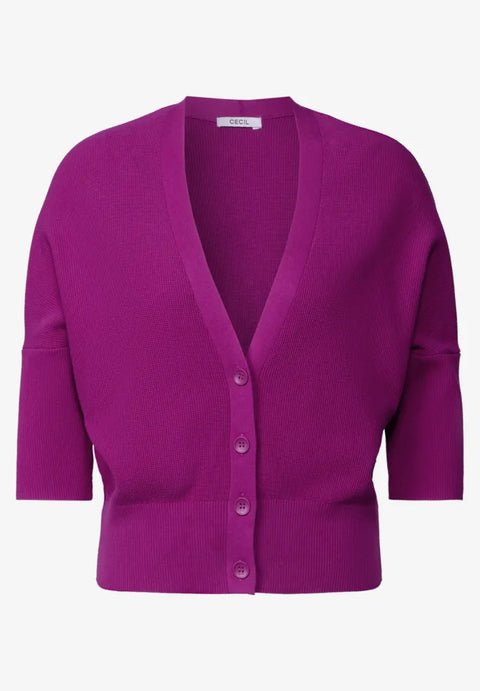 Cecil Short Summer Cardigan -Anemone Pink