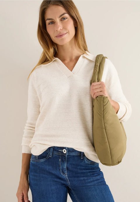 Cecil Cosy Polo Style Knit